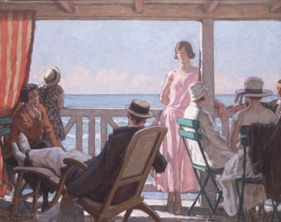 Na skraju kanału La Manche, ok. godz. 1924. autorstwa René François Xavier Prinet