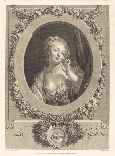 Zmysłowa autorstwa René Gaillard after Jean Baptiste Greuze