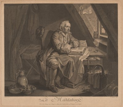 Medytacja autorstwa René Gaillard, after Johann Eleazar Schenau