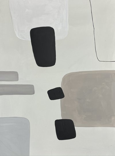 Abstrakcyjne, minimalistyczne kształty autorstwa Renate Holzner