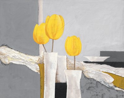 Żywe żółte tulipany autorstwa Renate Holzner
