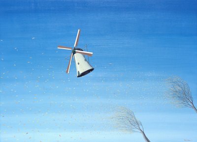 Jesień w Holandii, 2001, olej na płótnie autorstwa Rene Boin