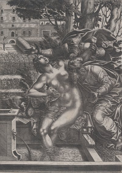 Zuzanna i Starszyzna. autorstwa Rene Boyvin
