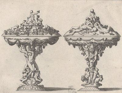 Dwa Puchary, XVI-XVII wiek. autorstwa Rene Boyvin