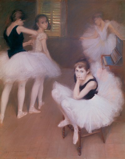 Jeunes danseuses au repos - Młodzi tancerze odpoczywający ... autorstwa René François Xavier Prinet