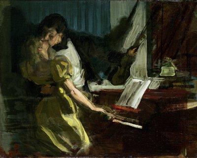 Studium do „Sonaty Kreutzerowskiej”, ok. 1901 r. (olej na płótnie) autorstwa René François Xavier Prinet