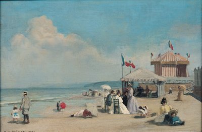 Plaża w Cabourg autorstwa René François Xavier Prinet