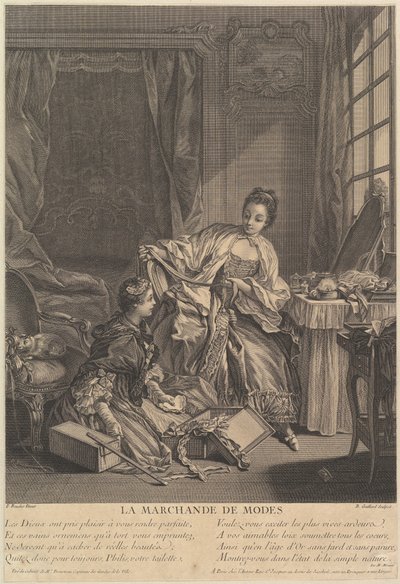 Kupiec mody, 1746-55. autorstwa Rene Gaillard