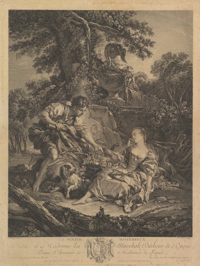 Le Panier Misterieux Tajemniczy kosz, XVIII wiek. autorstwa Rene Gaillard