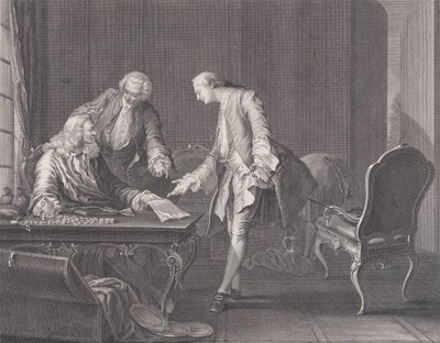 Syn marnotrawny domagający się spadku, ca. 1751. autorstwa Rene Gaillard