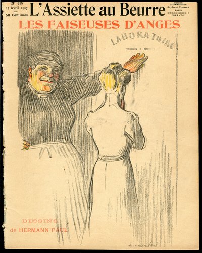 Okładka „”L’Plate au beurre””, numer 315, Satyryczna w kolorach autorstwa Rene George Hermann Paul