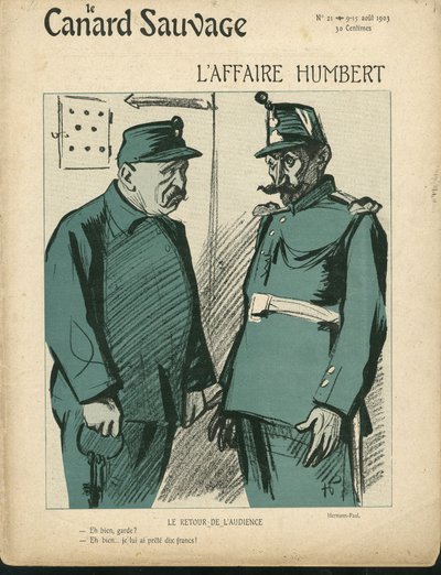 Ilustracja Hermanna-Paula (1864-1940) do okładki Le Canard Sauvage, nr 21 autorstwa Rene George Hermann Paul
