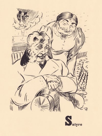 S jak Satyr autorstwa Rene George Hermann Paul