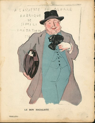 Talerz Maślany nr 231, Satyryczny w Kolorach autorstwa Rene George Hermann Paul