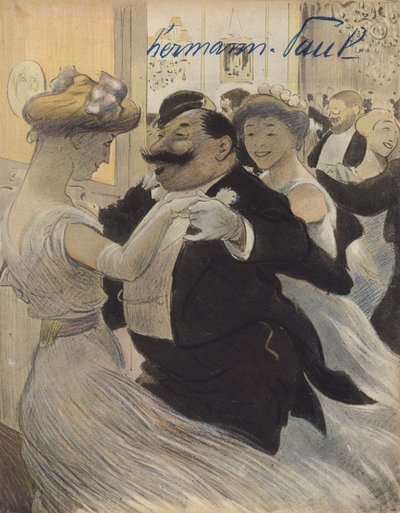 Taniec towarzyski (kolor lito) autorstwa Rene George Hermann Paul