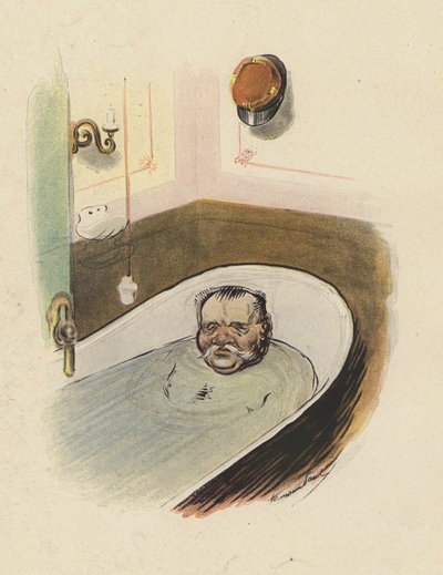 Mężczyzna w wannie (kolor lito) autorstwa Rene George Hermann Paul