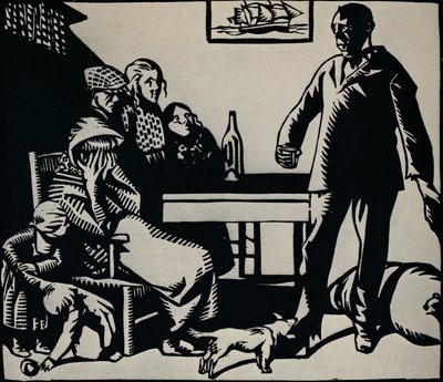 „Ilustracja do powrotu marynarza, 1926” autorstwa Rene Georges Hermann Paul