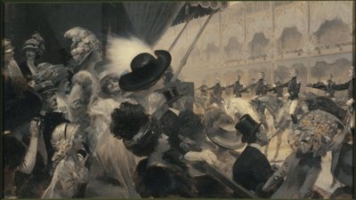 Karuzela w Grand-Palais autorstwa Rene Lelong