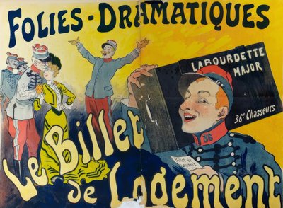 Kupon zakwaterowania autorstwa Rene Pean