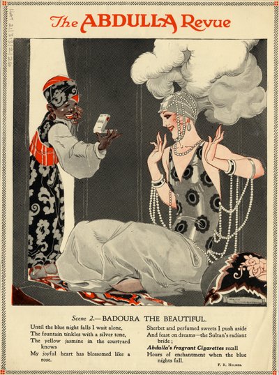 Papierosy Abdulli, lata 20. autorstwa Rene Vincent