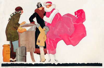 Projekt plakatu Au Bon Marche, c1923 autorstwa Rene Vincent