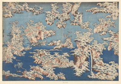 Sneeuwlandschap Yuki no sansui (tytuł na obiekcie) autorstwa Renshi