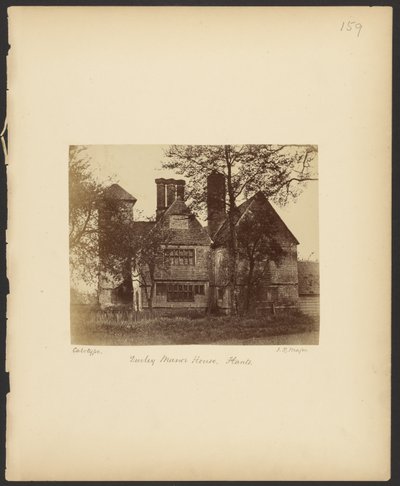 Durley Manor House, Hants autorstwa Reverend John Richardson Major