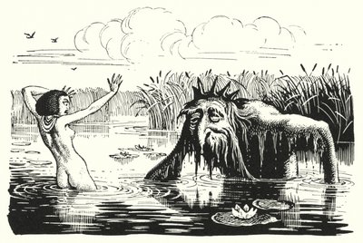 Hans Christian Andersen: Córka króla bagien (lito) autorstwa Rex (after) Whistler