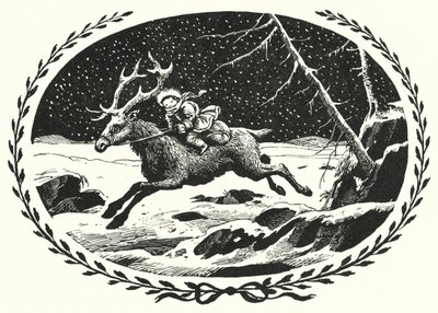 Hans Christian Andersen: Królowa Śniegu (lito) autorstwa Rex (after) Whistler