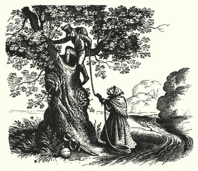 Hans Christian Andersen: Tinder-Box (lito) autorstwa Rex (after) Whistler
