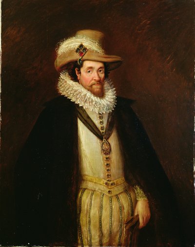 Jakub I z Anglii i VI ze Szkocji (1566-1625), wg Jana de Critz II (ok.1600-s.1657) (olej na płótnie) autorstwa Rhoda Sullivan
