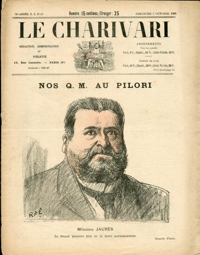 Okładka „”The Charivari””, Satyryczna w kolorach autorstwa Ricardo Flores