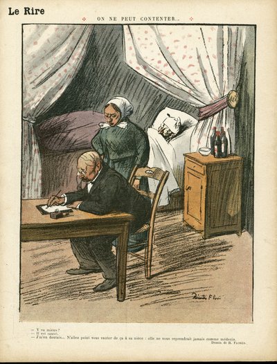 Ilustracja Ricardo Floresa (1878-1918) w Le Lire, 08.02.13 - Nie można zaspokoić - Medical, Architecture interieure autorstwa Ricardo Flores
