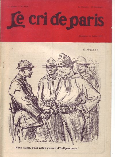 Ilustracja Ricardo Floresa (1878-1918) do okładki Le Cri de Paris autorstwa Ricardo Flores