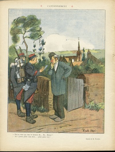 Ilustracja Ricardo Floresa (1878-1918) w Le Lire autorstwa Ricardo Flores