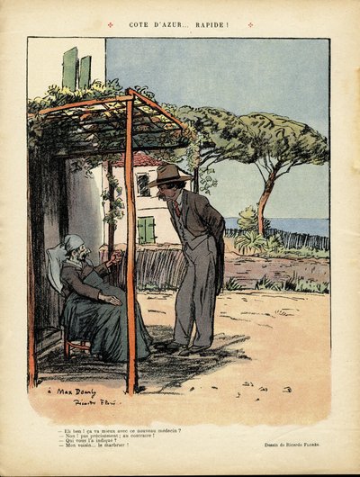 Ilustracja Ricardo Flores (1878-1918) w Le Rire, 24.02.12 - Cote d