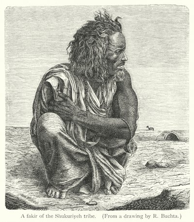Fakir z plemienia Shukuriyeh (grafika) autorstwa Richard (after) Buchta
