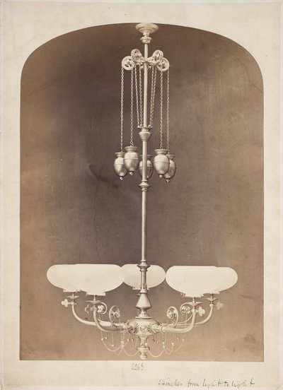 Gasolier, ok. 1880 autorstwa John Pardon