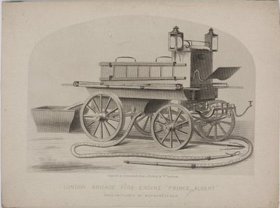 Wóz strażacki London Brigade „Prince Albert”, ok. 1880 r autorstwa John Pardon