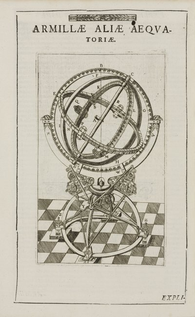 Równikowa sfera armilarna Tycho Brahe, ok. 1580 autorstwa John Pardon