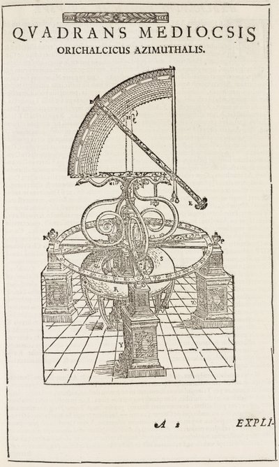 Kwadrant Tycho Brahe (odwrócony), ok. 1577 autorstwa John Pardon