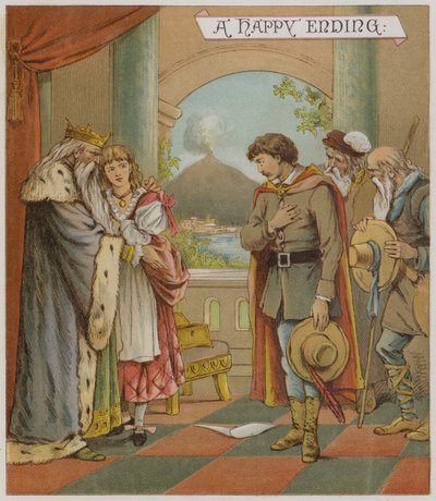 Ilustracja do Opowieści zimowej (chromolitho) autorstwa Richard Andre