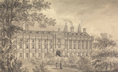 Clare College w Cambridge autorstwa Richard Banks Harraden