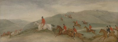 Foxhunting: Road Riders lub Funkers (olej na płótnie) autorstwa Richard Barrett Davis