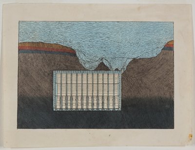 Uma vista lavada do escudo, c.1818-39 (aguarela) polimento autorstwa Richard Beamish