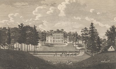 Bradborne, niedaleko Sevenoke, w hrabstwie Kent, z Edwarda Hasteda, The History and ..., 1777-90. autorstwa Richard Bernard Godfrey