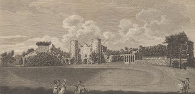 Zamek Tunbridge w hrabstwie Kent, z Edwarda Hasteda, The History and..., 1777-90. autorstwa Richard Bernard Godfrey