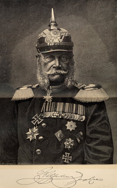 Wilhelm I 1797-1888, król Prus i cesarz Niemiec, w wieku 90 lat, 1887. autorstwa Richard Bong