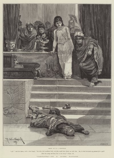 „Kleopatra”, autor: H Rider Haggard (rycina) autorstwa Richard Caton II (after) Woodville