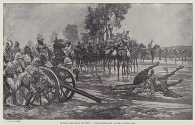 W dystrykcie Colesberg rekonesans w trudnych warunkach (lito) autorstwa Richard Caton II (after) Woodville